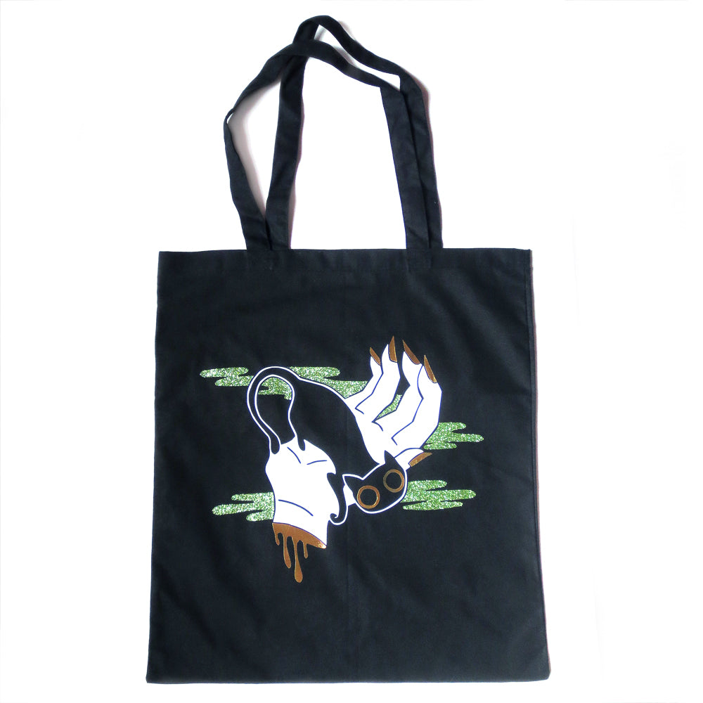 Cat Familiar Tote Bag - Gold Crow Co.