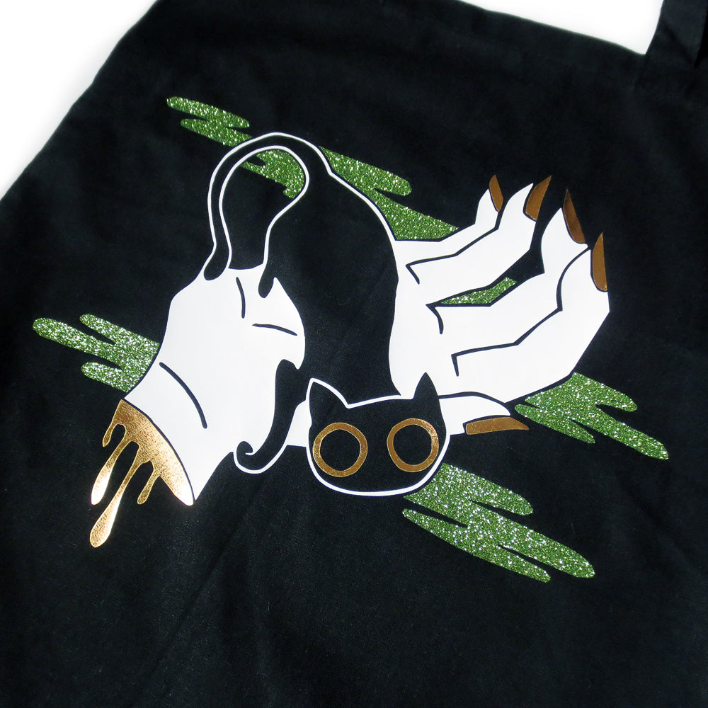 Cat Familiar Tote Bag - Gold Crow Co.