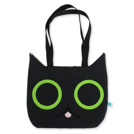 Black Cat Head Tote Bag