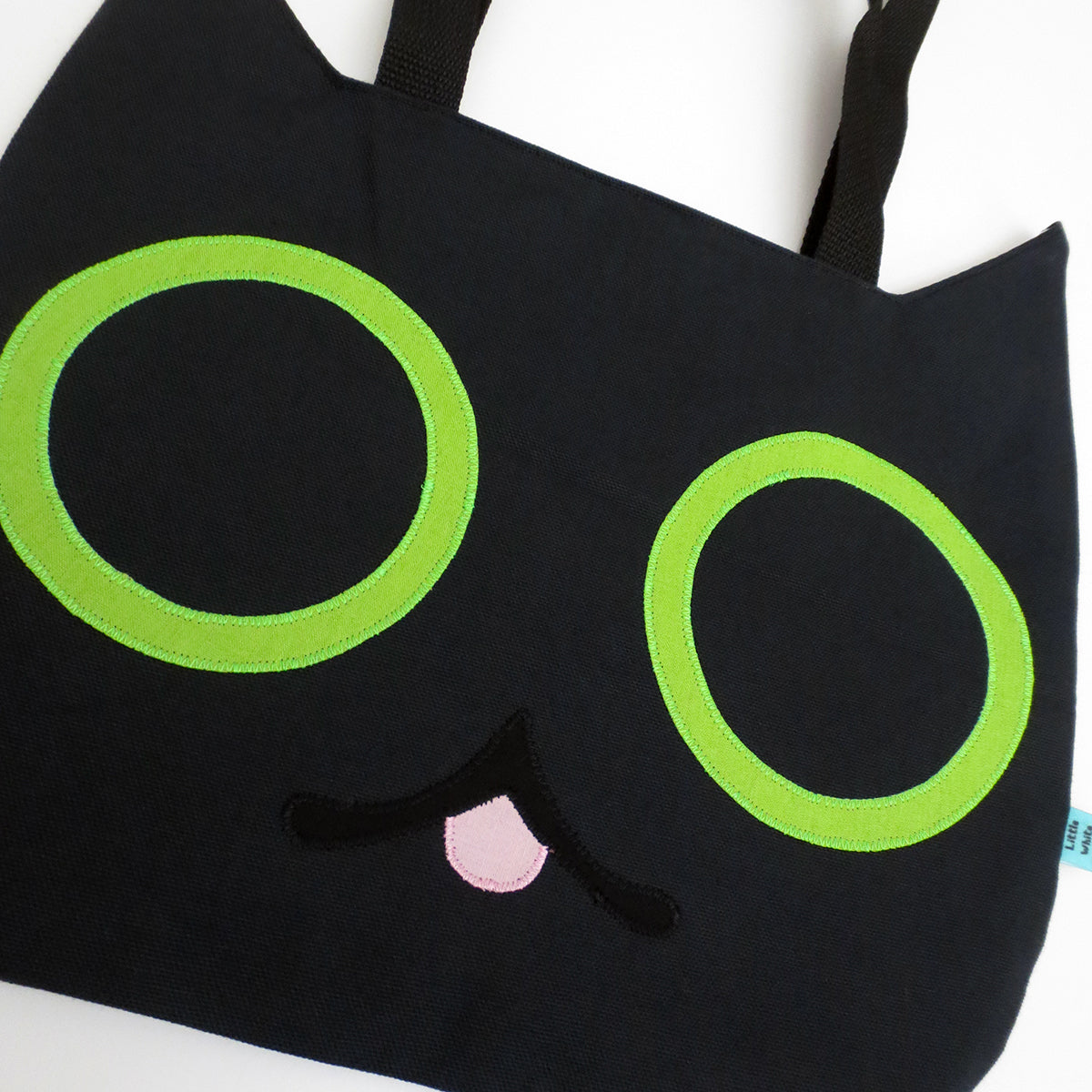 Black Cat Head Tote Bag