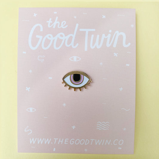 Eyeball Enamel Pin - Gold Crow Co.
