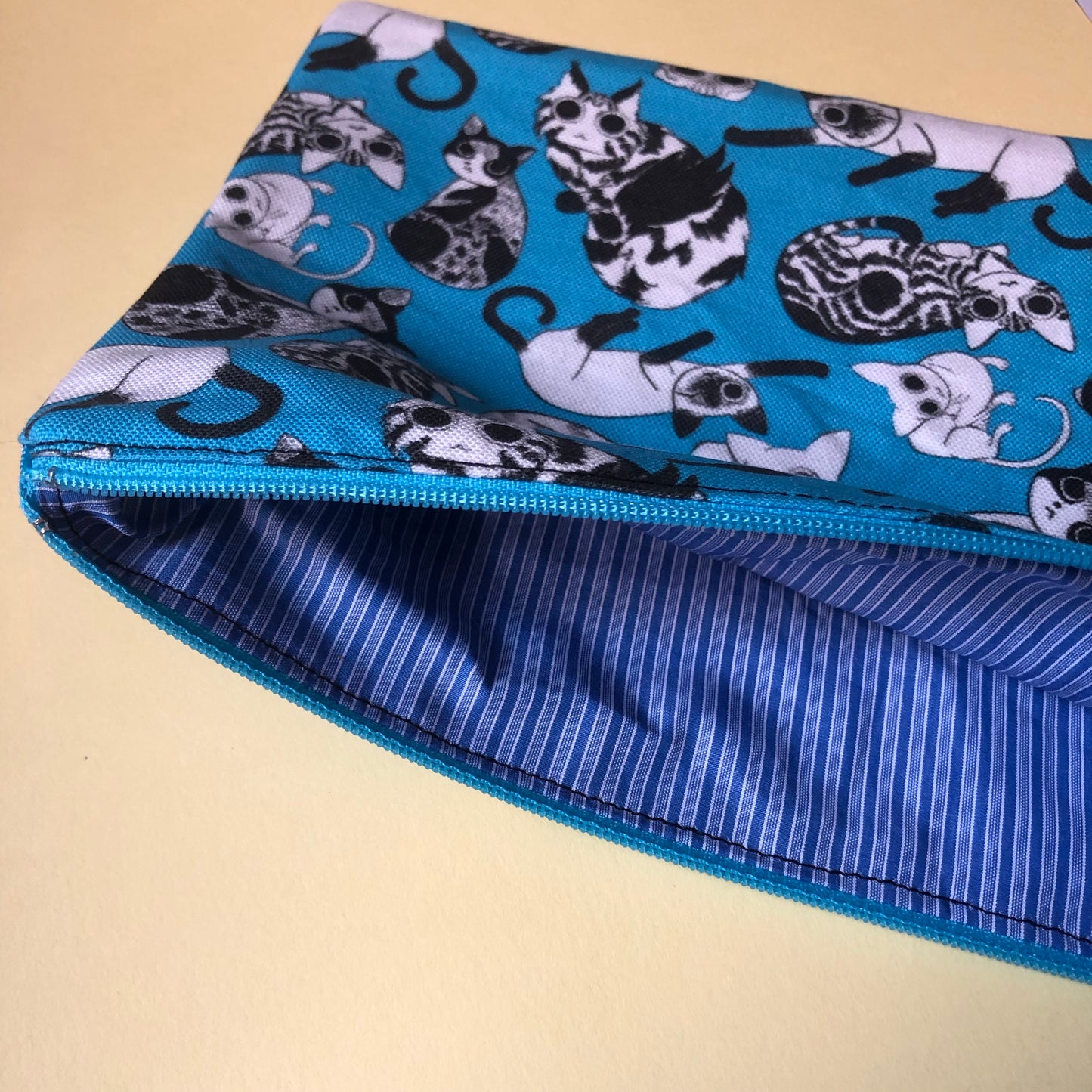 All Over Cats Zipper Pouch