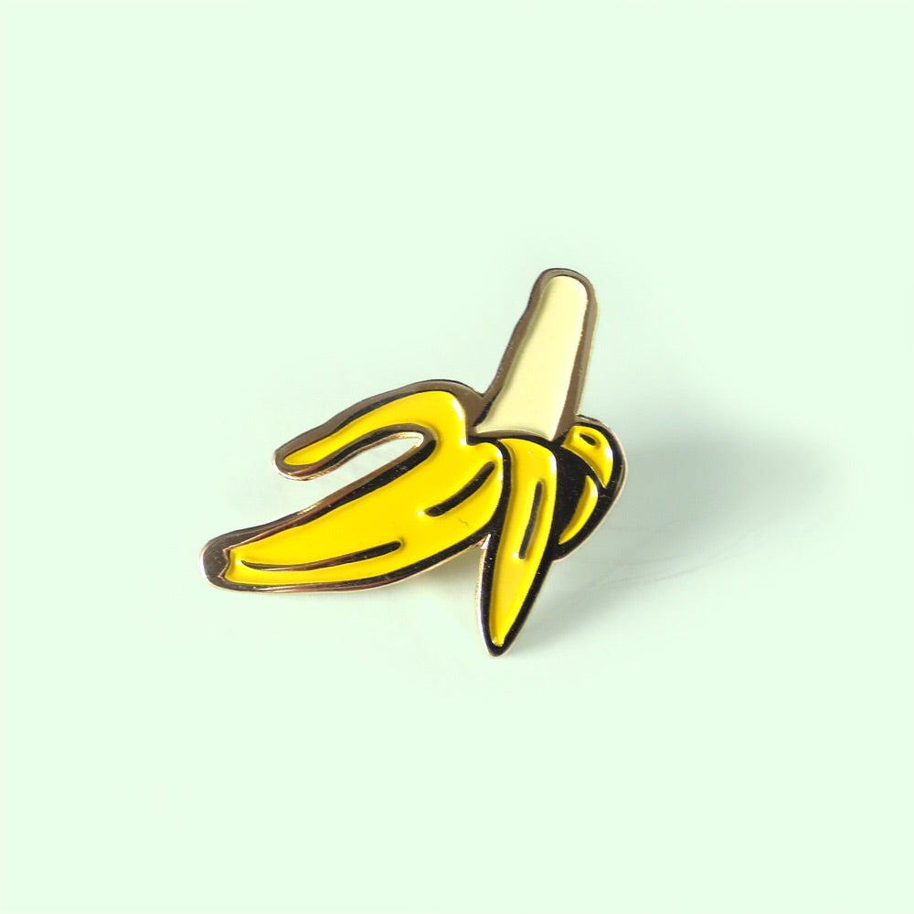 Banana Enamel Pin - Gold Crow Co.