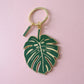 Monstera Keychain