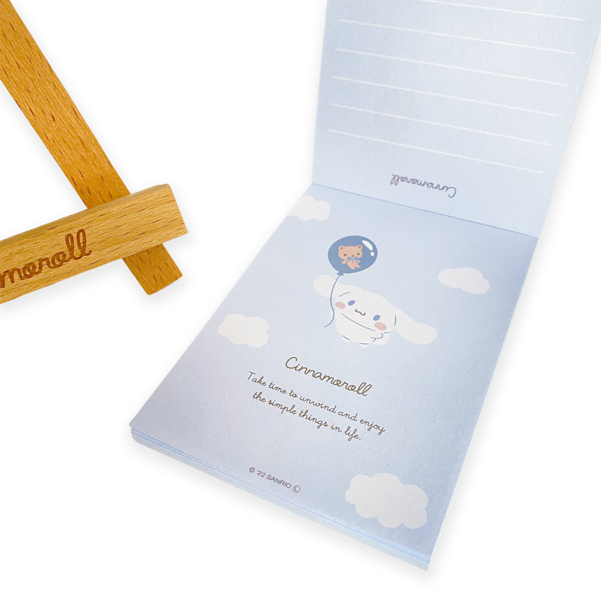 Sanrio Cinnamoroll Memo Pad with Easel Stand