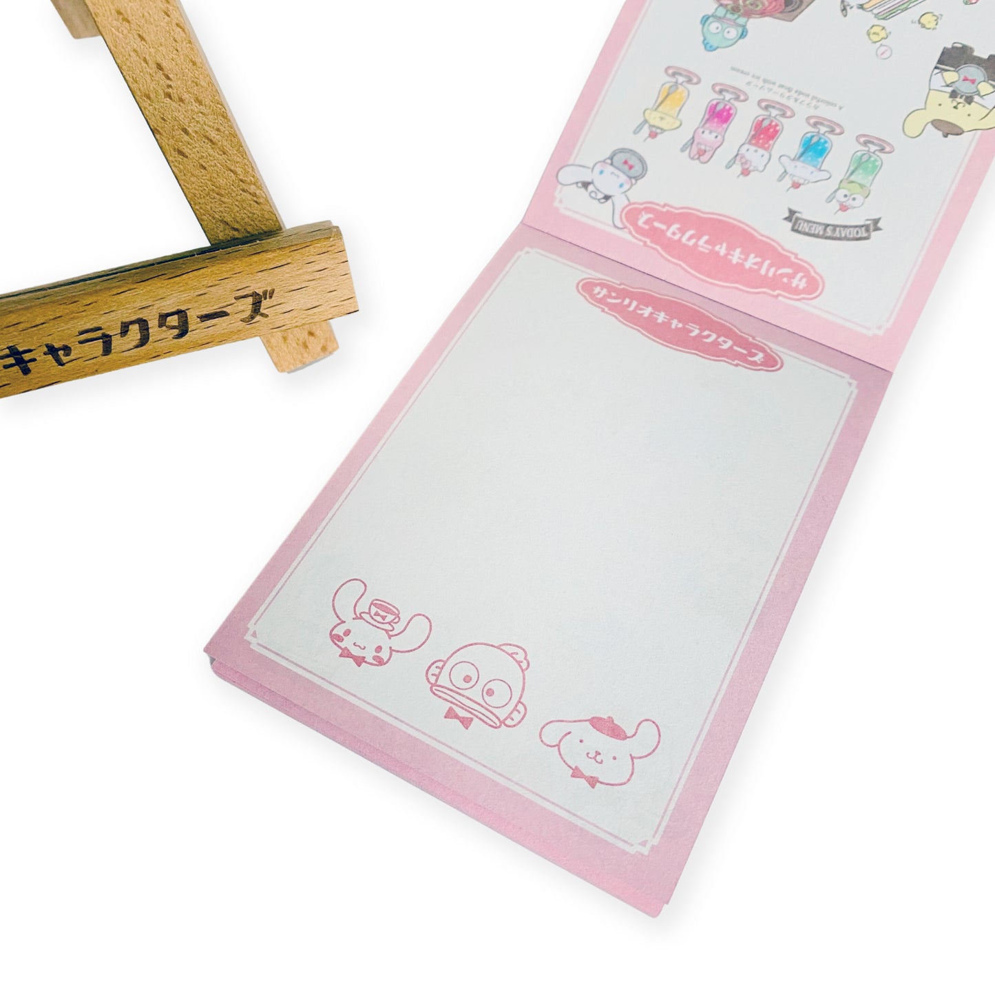 Sanrio Characters Cafe Memo Pad with Easel Stand