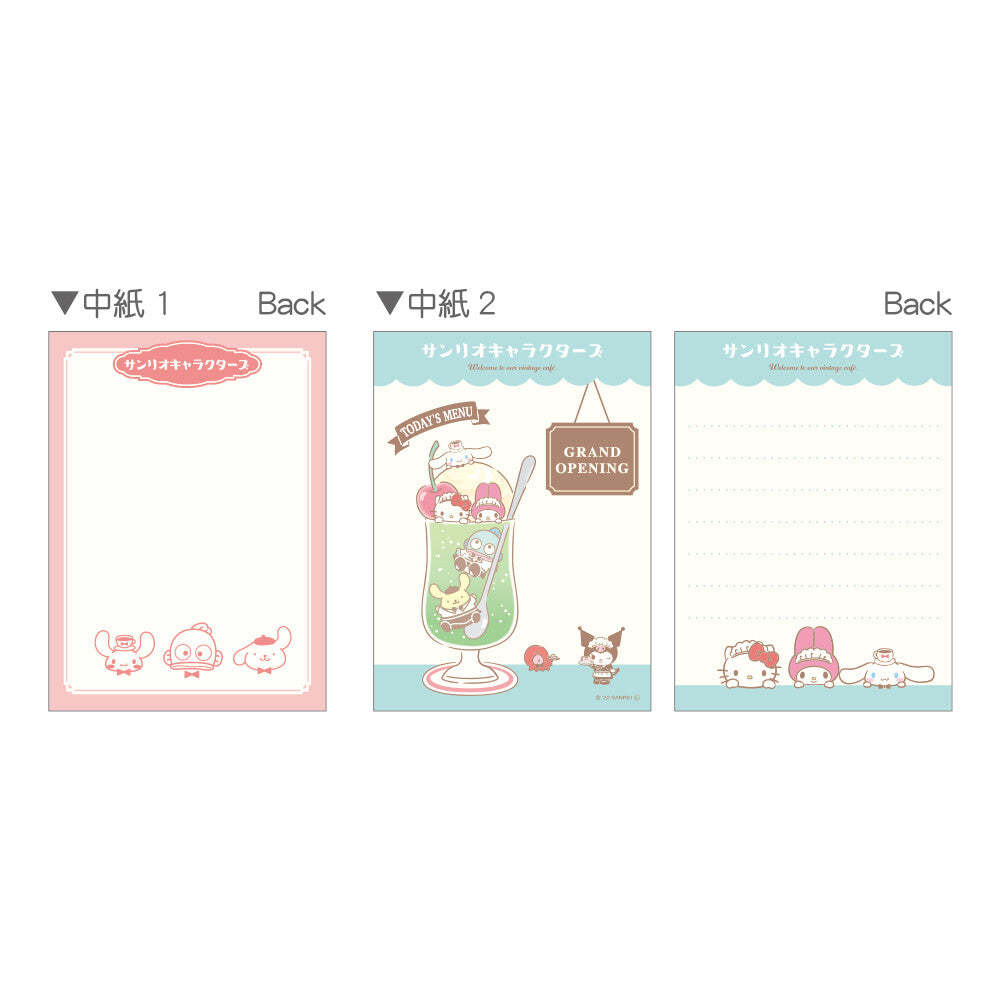 Sanrio Characters Cafe Memo Pad with Easel Stand