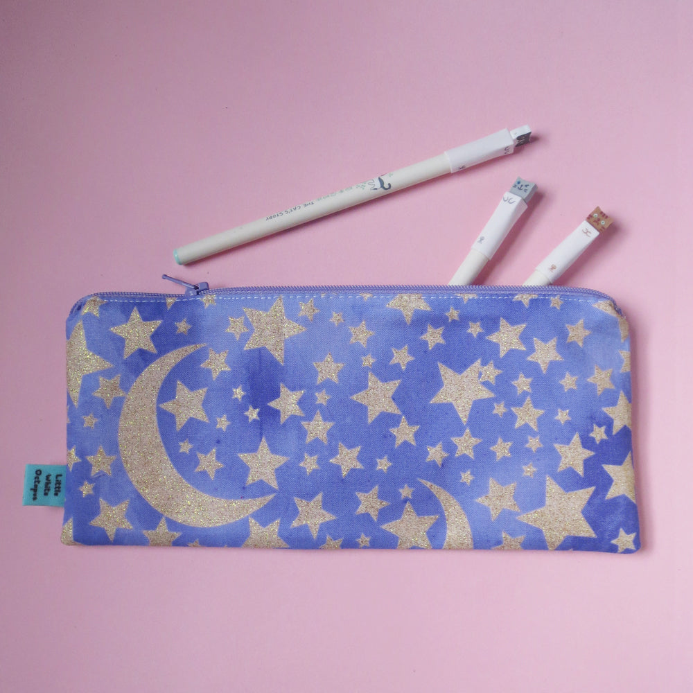 Glittery Purple Sky Pencil Case