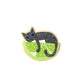 Fruit Cats -Lime Tabby Wooden Pin