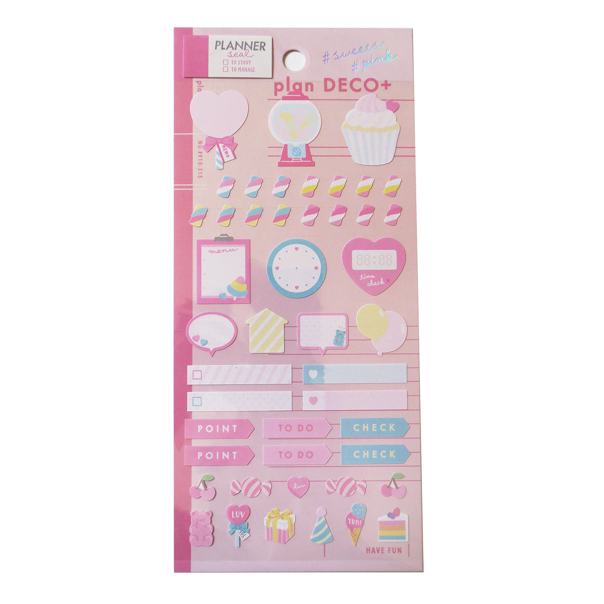 Pink Deco+ Planner Sticker Sheet