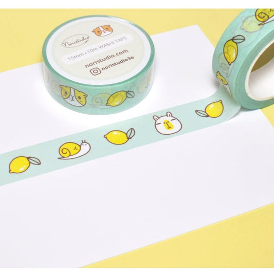 Bubu and Moonch Lemon Washi Tape