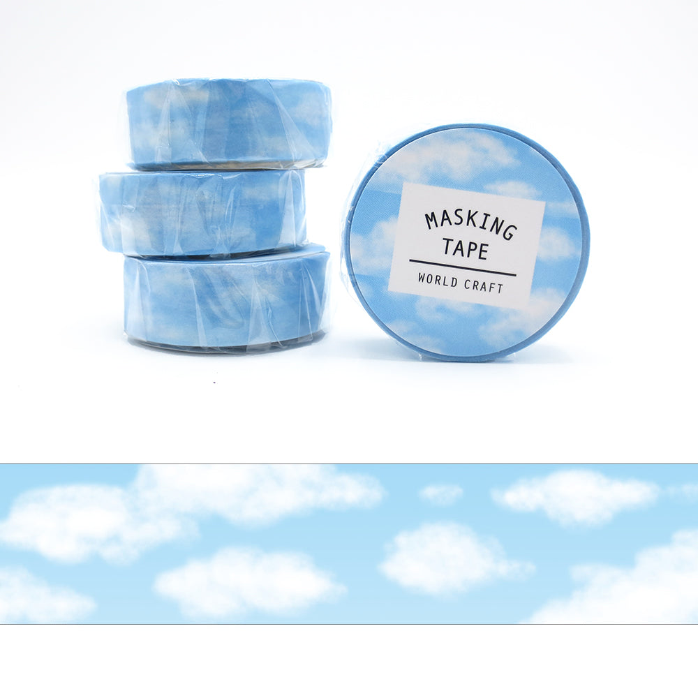 Blue Sky with Clouds Washi Tape