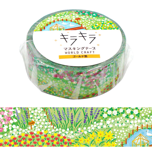 Flower Garden Foil Washi Tape
